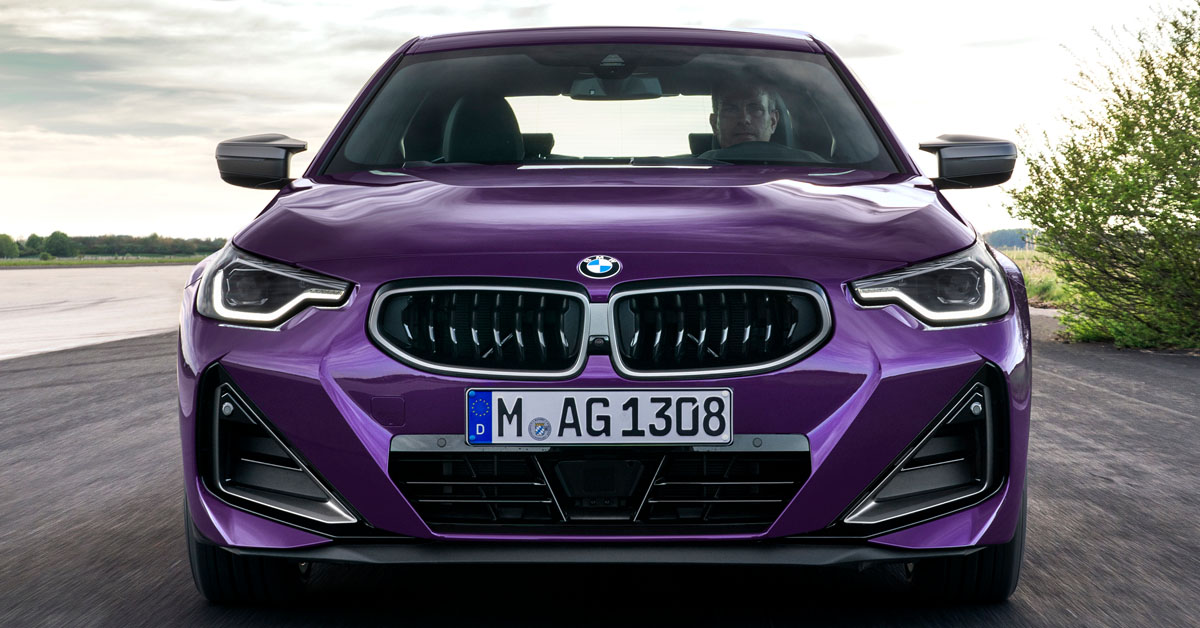 An image of the 2022 BMW 2 Series Coupe from the front