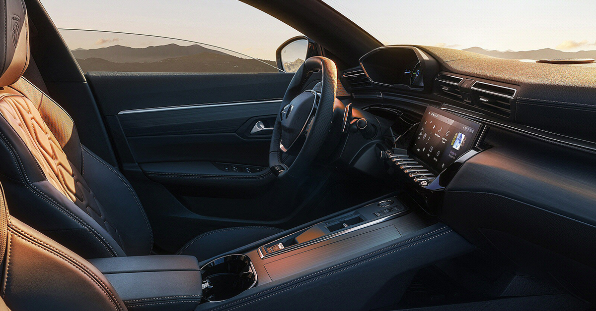 An image of the luxurious interior of the new 508