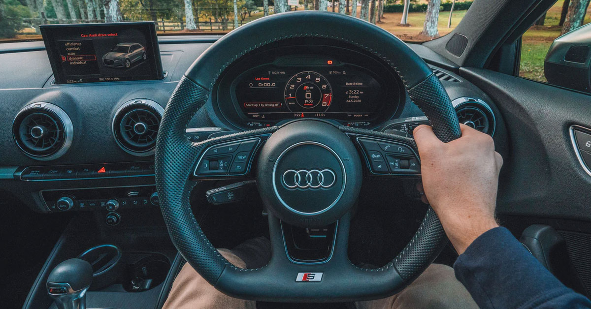 An image of an Audi S model interior