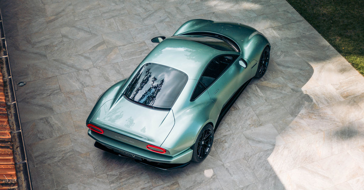 An image showing the roof of the Caterham Project V concept electric vehicle