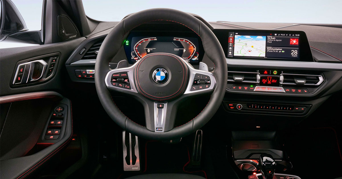 Interior shot of the new 2021 BMW 128ti