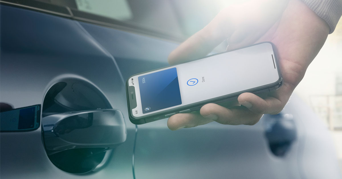 How close you need to be to lock and unlock your car with the BMW Digital Key