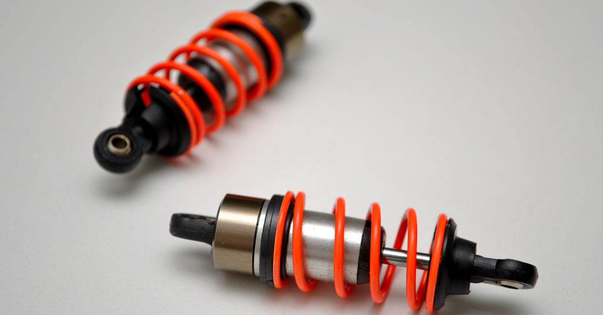 An image of two pairs of suspension coils