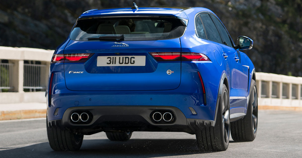 Jaguar F-Pace SVR rear