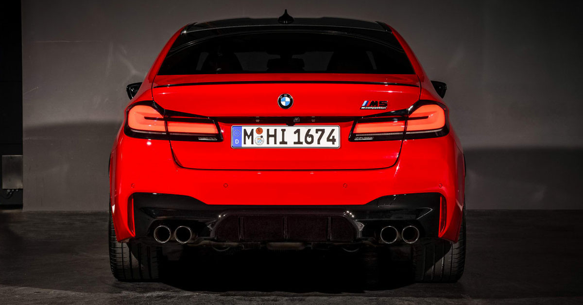 2020 BMW M5 Competition Exterior Back End Shot