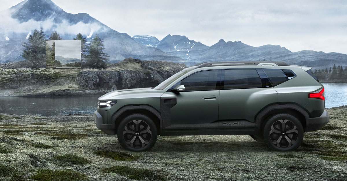 An image showing the side profile of the 2025 Dacia Bigster SUV