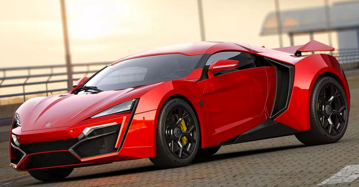 Most expensive cars the W Motors Lykan Hypersport