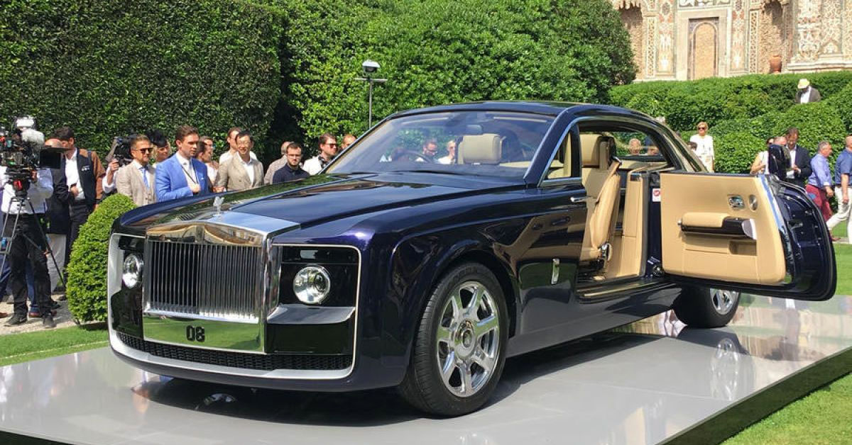 Most expensive hypercars the Rolls Royce Sweptail