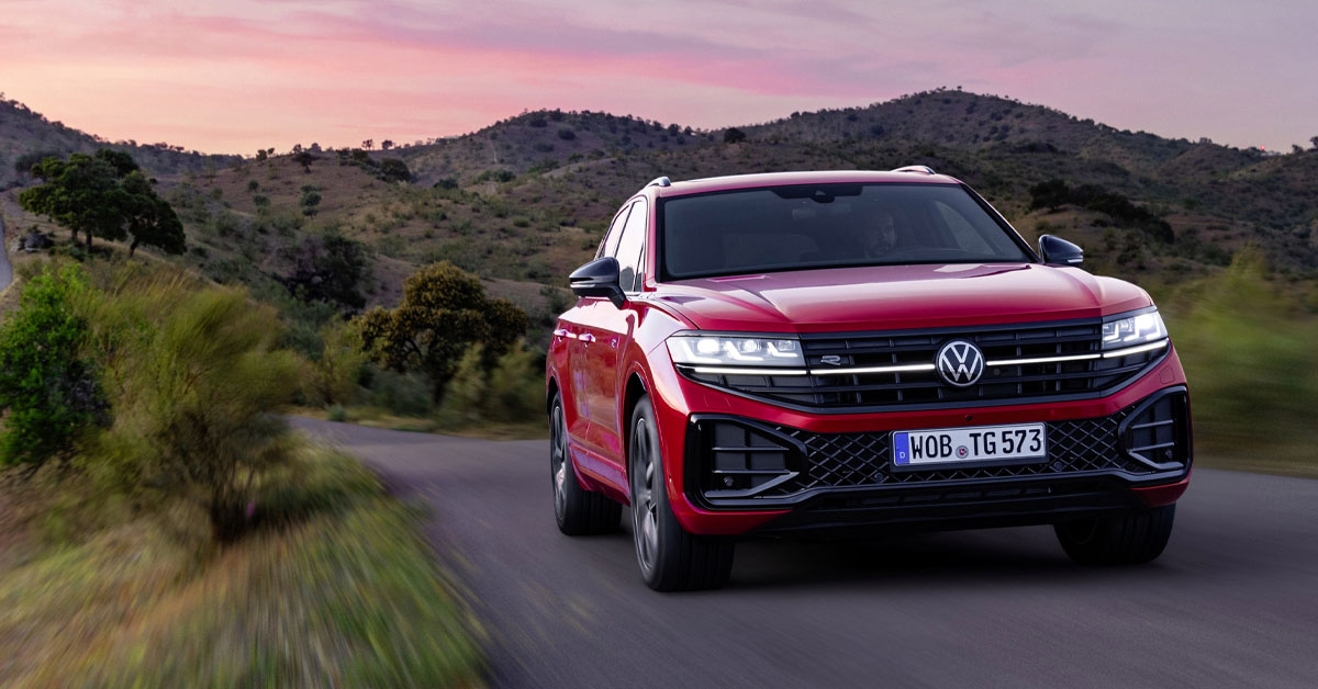 An image of the new 2023 Volkswagen Touareg SUV redesign