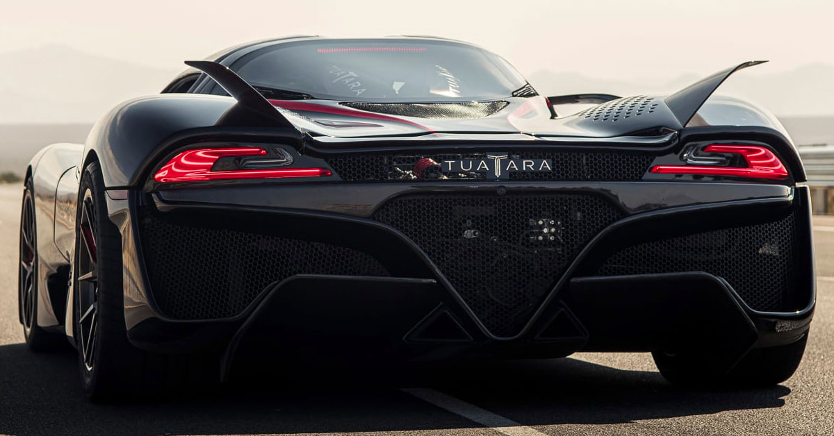 Rear image of the SSC Tuatara