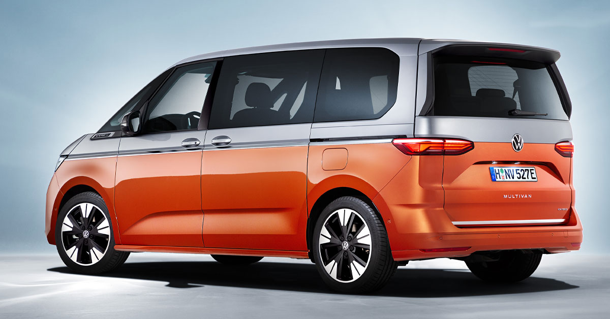 An image of the rear of the new Volkswagen Multivan