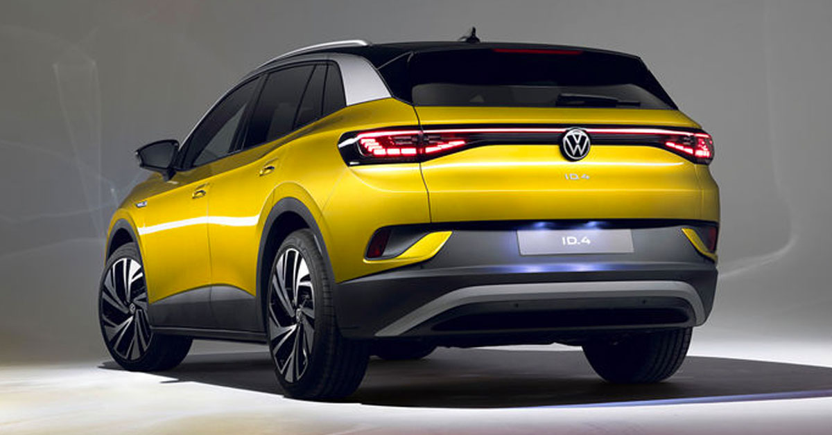 Rear shot of the 2021 Volkswagen ID.4