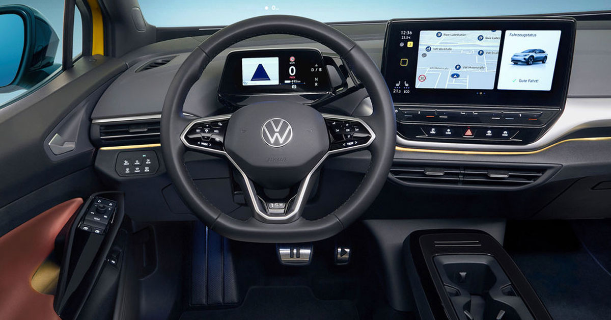 Interior shot of the 2021 Volkswagen ID.4