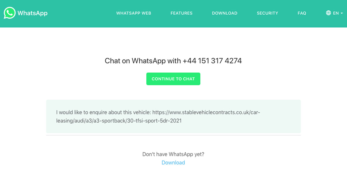 What to do next with Whatsapp