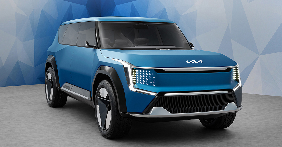 Kia unleash their all new flagship EV9 SUV