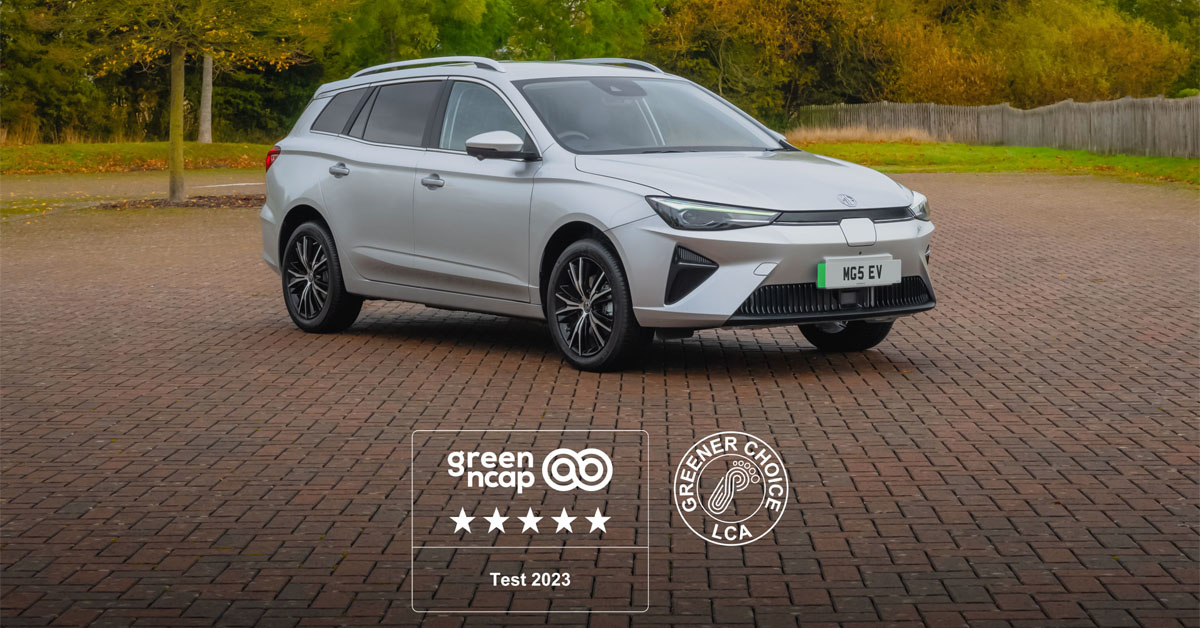 MG5 Estate EV Awarded 5 Star Green NCAP Rating